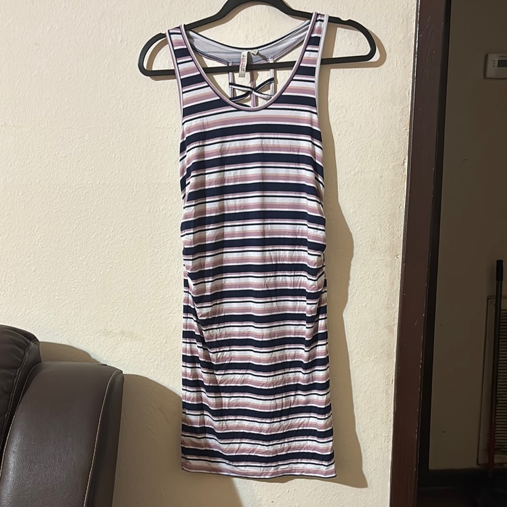 Striped Sleeveless Dress